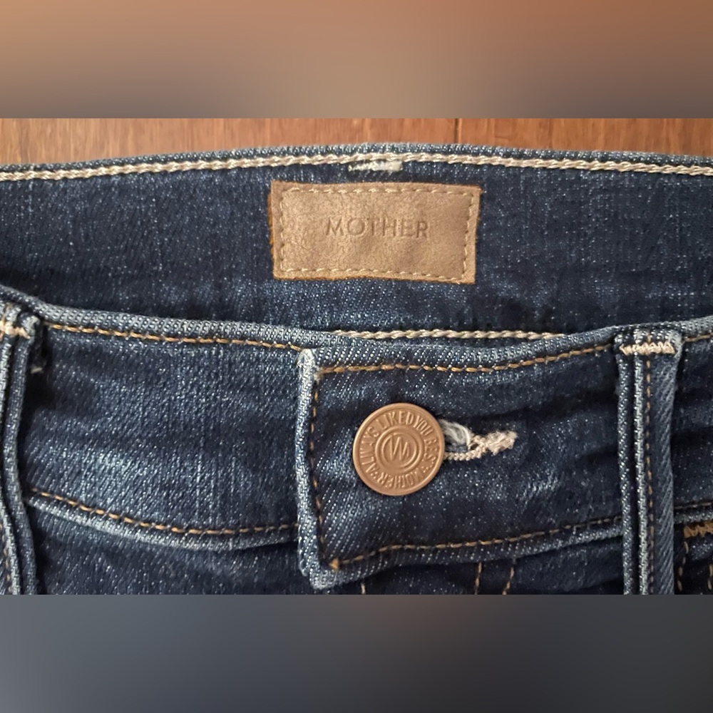 Mother Jeans Bootcut Ankle 26 Hustler Ankle Fray Lust for Life Luxury - Picture 8 of 16